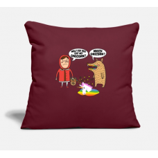 Wo Ist Mein Einhorn Burgundy Pillow